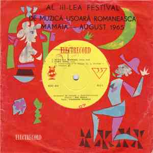 Constantin Drăghici / Luigi Ionescu - Al III-lea Festival De Muzică Ușoară Romanească Mamaia – August 1965
