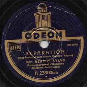 Berthe Sylva - Separation / Mais Je T'Aime