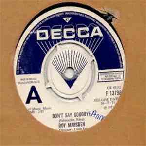 Roy Marsden - Don't Say Goodbye