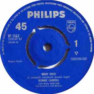 Ronnie Carroll With Wally Stott And His Orchestra And Chorus - Mary Rose