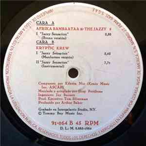 Afrika Bambaataa & The Jazzy 5 / The Kryptic Krew Featuring Tina B - Jazzy Sensation