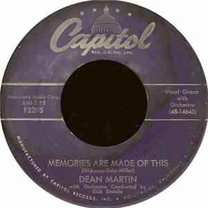Dean Martin - Memories Are Made Of This / Change Of Heart