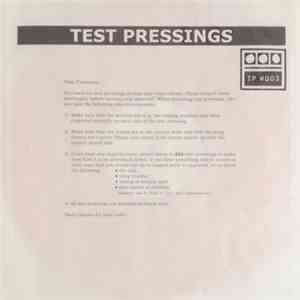 Demdike Stare - Testpressing #003