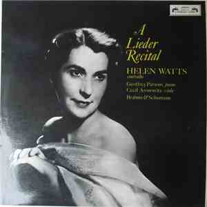 Helen Watts / Geoffrey Parsons  / Cecil Aronowitz / Brahms & Schumann - A Lieder Recital