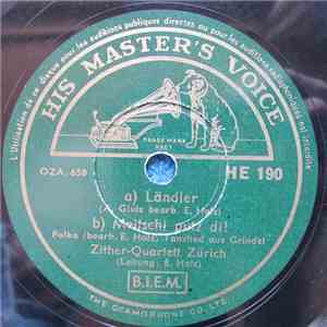Zither-Quartett Zürich, E. Holz - Ländler / Schweizerjugend