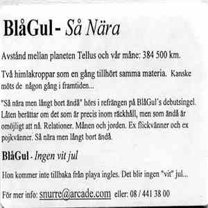 BlåGul - Så Nära - Ingen Vit Jul