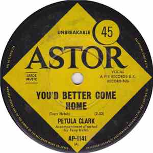 Petula Clark - You'd Better Come Home