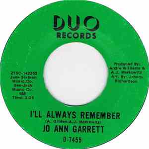 Jo Ann Garret - I'll Always Remember / Get Back
