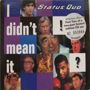 Status Quo - I Didn't Mean It