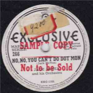 Jack McVae And His Orchestra - No,No,You Can't Do Dot Man
