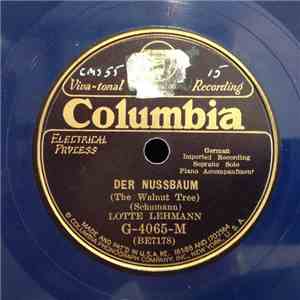 Lotte Lehmann - Der Nussbaum / Aufträge