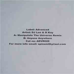 D Kay + Lee - Manipulate The Universe Remix / Anytime, Anywhere