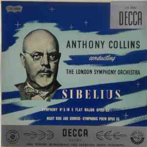 Jean Sibelius, Anthony Collins , The London Symphony Orchestra - Symphony No.5 In E Flat Major / Night Ride And Sunrise-Symphonic Poem