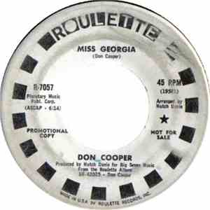 Don Cooper - Miss Georgia / Alice (Song For)