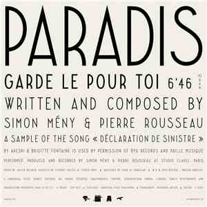 Paradis  - Garde Le Pour Toi