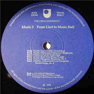 Various - Music 3: From Liszt To Music Hall