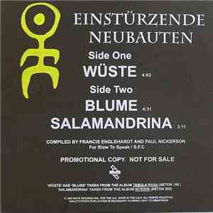 Einstürzende Neubauten - Wüste / Blume / Salamandrina