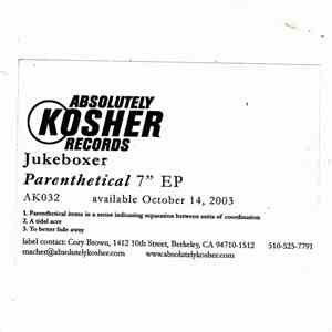 Jukeboxer - Parenthetical EP