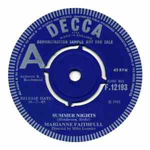 Marianne Faithfull - Summer Nights