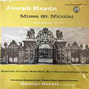 Orchester Der Wiener Staatsoper, George Barati, Elizabeth Thomann, Rose Bahl, Kurt Equiluz, Gerhard Eder, Joseph Nebois, Wiener Akademie Kammerchor - Missa St. Nicolai