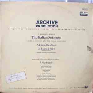 Adriano Banchieri / Claudio Monteverdi - V. Research Period: The Italian Seicento: La Pazzia Senile (Madrigal Comedy) / 7 Madrigals
