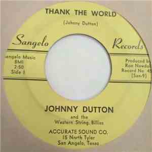 Johnny Dutton And The Western String Billies - Thank The World / String Billie Swing
