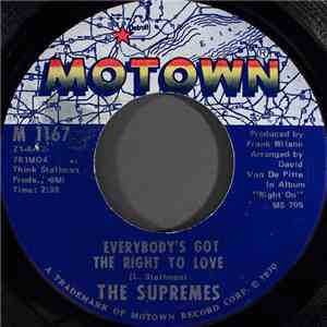 The Supremes - Everybody's Got The Right To Love / But I Love You More