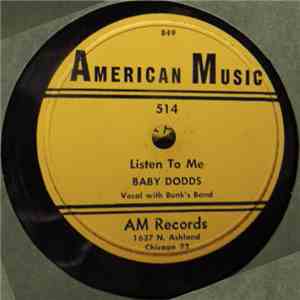 Baby Dodds With Bunk's Band, Bunk Johnson's Band - Listen To Me / Kentucky Home