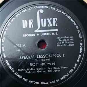 Roy Brown - Special Lesson No. 1 / Woman's A Wonderful Thing