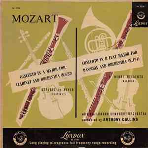 Wolfgang Amadeus Mozart, Gervase de Peyer, Henri Helaerts, The London Symphony Orchestra, Anthony Collins  - Clarinet Concerto (K.622) - Bassoon Concerto (K.191)
