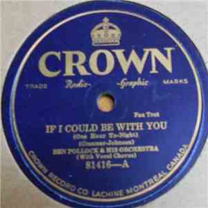 Ben Pollack & His Orchestra / Goldie's Syncopators - If I Could Be With You / Just A Song About You
