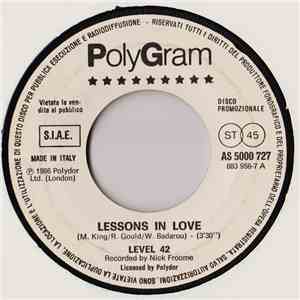 Level 42 / Big Country - Lessons In Love / Look Away