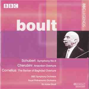 Sir Adrian Boult, BBC Symphony Orchestra, The Royal Philharmonic Orchestra - Schubert, Cherubini, Cornelius