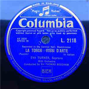 Eva Turner - La Tosca - Vissi D'Arte / Cavalleria Rusticana - Voi Lo Sapete