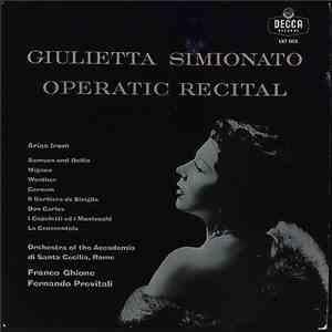 Giulietta Simionato - Operatic Recital