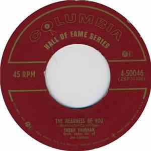 Sarah Vaughan - The Nearness Of You / You're Mine , You