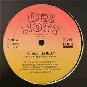 Dee Nott - Bring It On Back