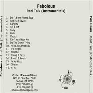 Fabolous - Real Talk (Instrumentals)