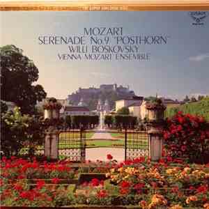 Mozart / Vienna Mozart Ensemble / Boskovsky With Adolf Holler - Mozart Serenade No. 9 In D, K.320 "Posthorn"