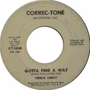 Theresa Lindsey - Gotta Find A Way / Wonderful One