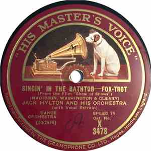 Jack Hylton And His Orchestra - Singin' In The Bathtub / Stein Song