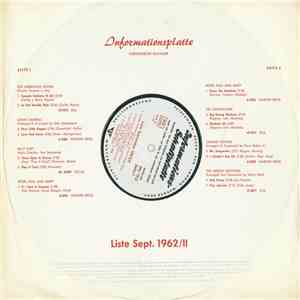 Various - Informationsplatte - Liste Sept. 1962/II